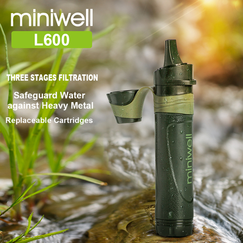 miniwell New design L600 Straw Water purifier  for travel equipment ► Photo 1/3