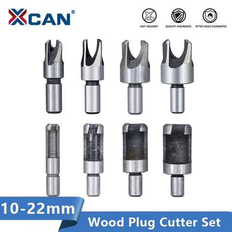 XCAN Plug Cutter Set 8pcs Carbon Steel Woodworking Drill Bit Hole Cutter Core Drill ► Photo 1/6