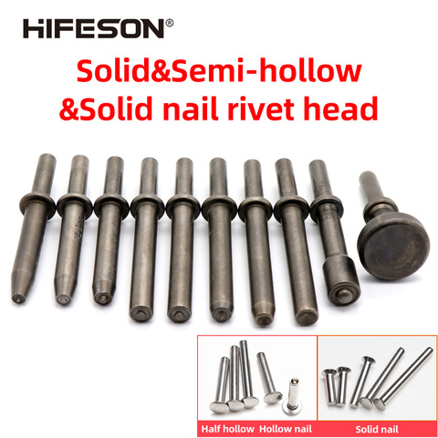 HIFESON Pneumatic Rivet Head Semi-hollow Solid Rivet Head Pneumatic Hammer Traffic Advertising Sign Rivet Head ► Photo 1/6