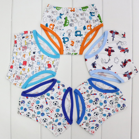 Baby 5 pieces/lot Panties Children 100% Cotton  underwear for boys 2 to 5 years old kids clothing ► Photo 1/6