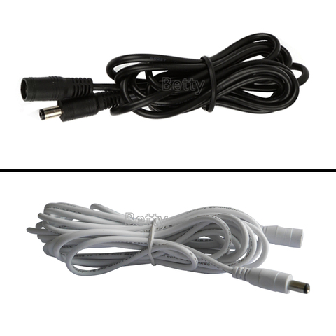 Hot Sale 0.5m/1m/3/5m  5.5 X 2.1 mm DC connector Power Plug with extension wire  DC female and Male Jack adapter led connector ► Photo 1/6