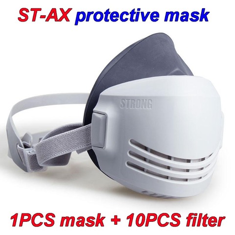 ST-AX dust mask Daily anti-dust Anti-lime powder cement asbestos Woodworking Decoration dusting smog PM2.5 Protective mask ► Photo 1/6