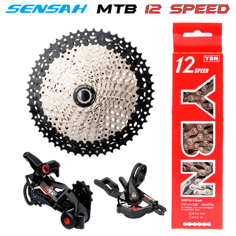 free delivery SENSAH MTB  SRAM 12 Speed SHIMANO DEORE XT M8000 M9100 Groupset  Mountainbike 1x12-Speed 52T Bicycle Derailleur ► Photo 1/6