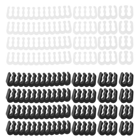 16Pcs/Set PP Cable Comb/Clamp/Clip/Organizer/Dresser for 2.5-3.2mm PC Power Cables Wiring 4/6/8/24 Pin Computer Cable Manager ► Photo 1/6