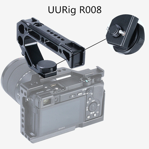 UURig R008 DSLR Camera Top Handle Hand Grip Metal Cold Shoe Adapter Mount Universal for Sony Nikon Canon Accessories 1/4 Screw ► Photo 1/6