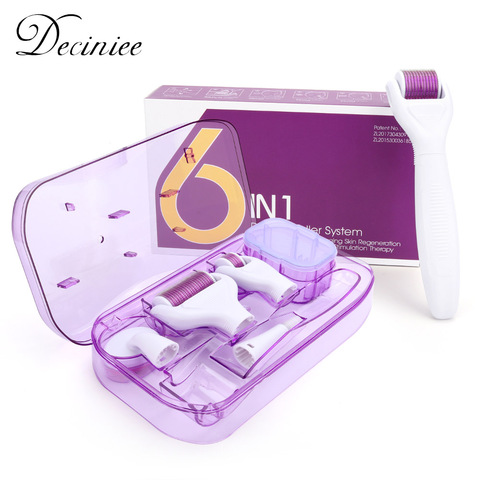 Original DRS 6 in 1 Derma Roller Needle Microdermabrasion Facial Rollor Microneedle Kits for Skin Care Rejuvenation Treatment ► Photo 1/6