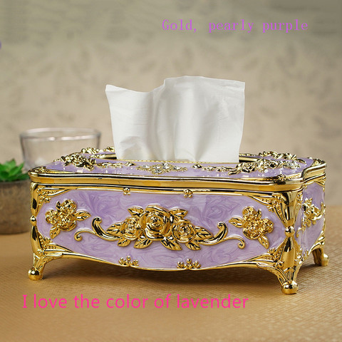 European style hotel desktop living room dining room home decoration tissue box acrylic waterproof toilet dustproof tissue holde ► Photo 1/6