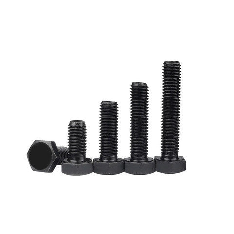 1PCS Grade 12.9 Hexagon Bolts M10 High Tensile Black Hex Screws Self  Colour Threaded ► Photo 1/4