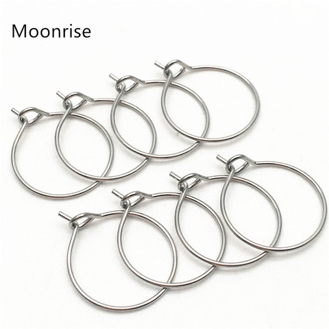 20Pcs 15/20/25/30/35/40mm Stainless Steel Wine Glass Charm Rings Earring Hoops DIY Jewelry Making Accessories ► Photo 1/6