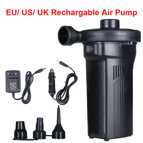 2022 Rechargable Air Pump Electric Inflatable Pump DC12V AC220V Mattress Air Cushion Camping Inflate Compressor EU/US/UK Plug ► Photo 1/6