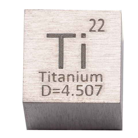 1Pcs 99.5% High Purity Titanium Ti Metal Carved Element Periodic Table 10mm Cube For Craft Wonderful Collection Class Supplies ► Photo 1/6