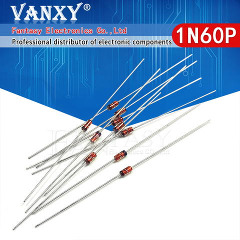 100PCS 1N60 DO-7  1N60P DO-35 Schottky Germanium Diode TV Radio FM Detection ► Photo 1/6