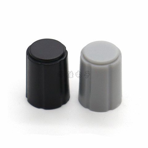 10 Piece 11.5 * 15mm black gray plastic knob half handle D-shaped inner hole 6mm potentiometer switch adjustment knob ► Photo 1/4