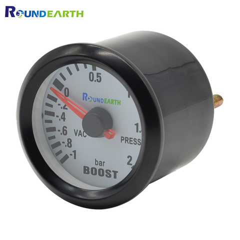 Round Earth 52mm Blue backlight Auto Car turbo boost gauge  turbin gauge bar pointer meter unit bar and vac gauge meter ► Photo 1/6