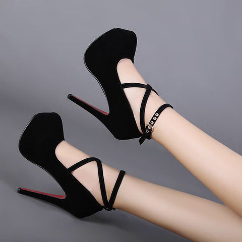 Sexy Classic High Heels Women's Sandals Summer Shoes Ladies Strappy Pumps Platform Heels Woman Ankle Strap Shoes ► Photo 1/6