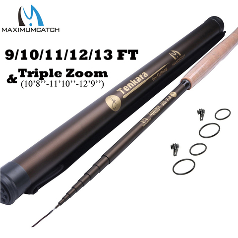 Maximumcatch 9-13FT 7:3 Telescoping Tenkara Fly Fishing Rod Fast Action 9 Segments Fly Rod ► Photo 1/6