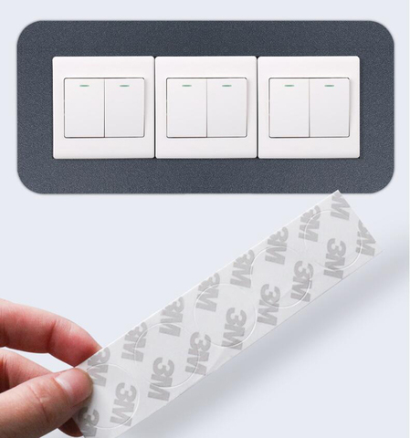 New Arrival 5 Colors Switch Cover Protective Wall Home Decoration Kids Bedroom Living Room 3D Switch Sitcker Wall Sticker ► Photo 1/6