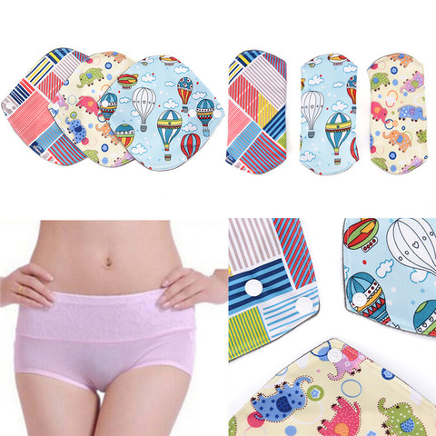 Washable Menstrual Pad Reusable Sanitary Menstrual Mama Pad Bamboo Cotton Cloth Feminine Hygiene Panty Liner Towel Pads ► Photo 1/1