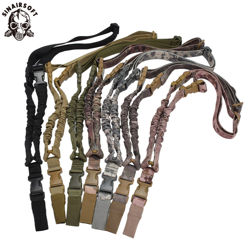 Tactical Heavy One 1 American Single Point Sling Adjustable Bungee Rifle Shoulder Strap Length For Hunting Air-soft Wholesale ► Photo 1/6