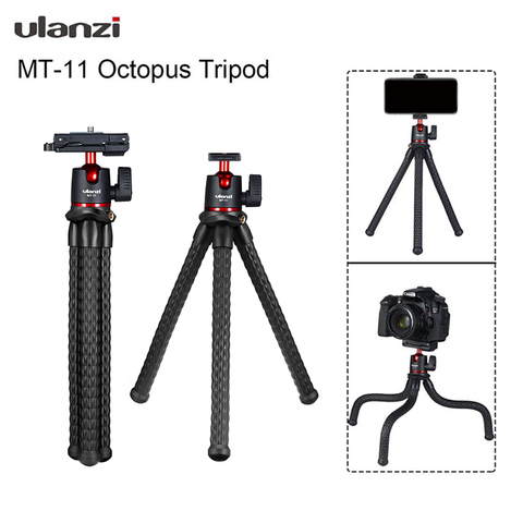 Ulanzi MT-11 Travel Flexible Octopus for Smartphone DSLR SLR Vlog Tripod for Camera Gopro iPhone Huawei Portable 2 in 1 Tripod ► Photo 1/6