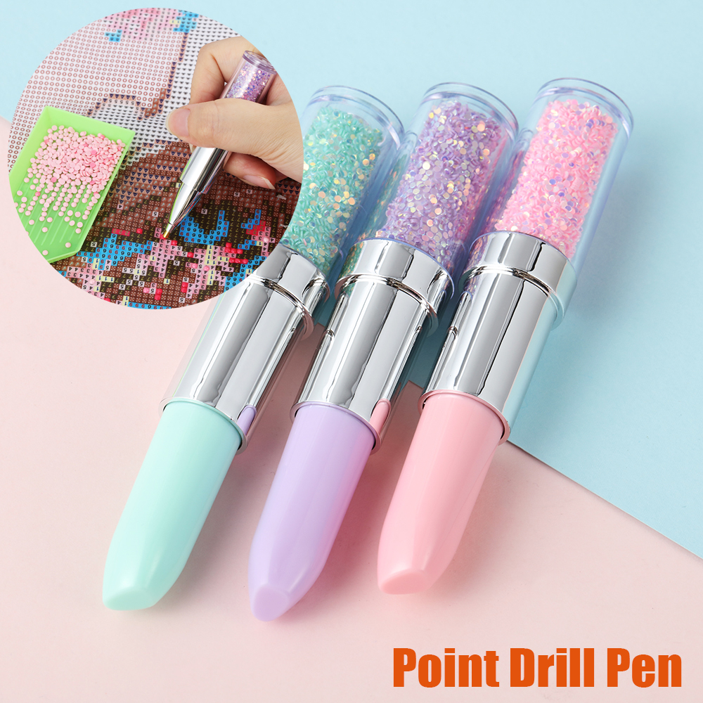 1set/lot quality Crystal Pen picking up Rhinestones Gems Sticky Wax Pencil  DIY Tools for Nail
