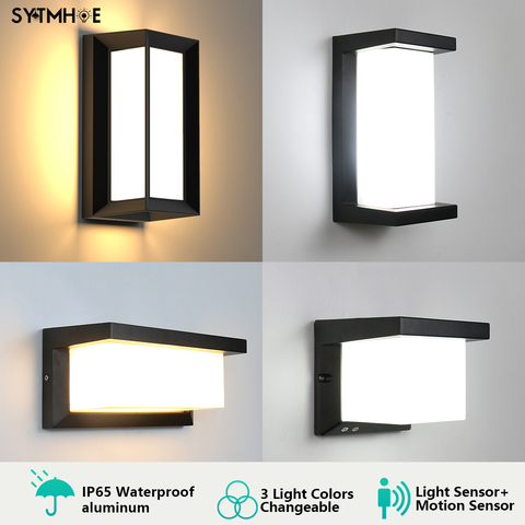 Outside Ip65 Light Motion, 2 Light Outdoor Sconce With Motion Sensor