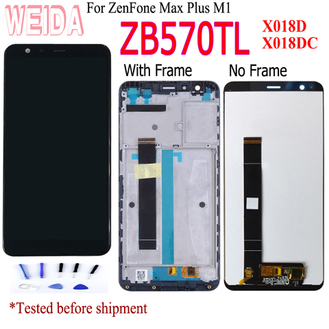 lcd For ASUS ZenFone Max Plus M1 ZB570TL LCD X018DC X018D LCD Display Touch Screen Digitizer Sensor Glass Assembly with Frame ► Photo 1/6