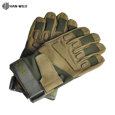 HAN WILD Army Military Tactical Gloves Paintball Airsoft Shooting Combat Anti-Skid Bicycle Hard Knuckle Full Finger Gloves ► Photo 1/6