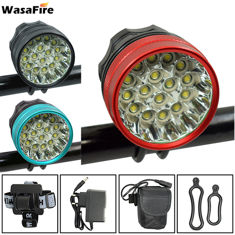 Wasafire Cycling Headlamp  Bicycle Lights Headlight T16 XM-L LED 40000 Lumen Bike Front Light Lamp Rechargeable ► Photo 1/6