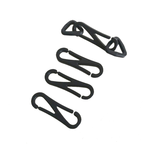 Wholesale 100pcs/Lot Black KAM Plastic Snap Clip Hooks Mini Carabiner Backpack Paracord Strap Hooks KAM-31MM ► Photo 1/5