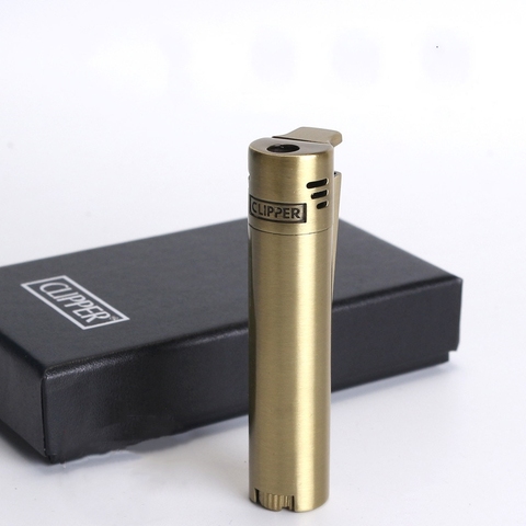 CLIPPER Torch Pipe Lighter Metal Flint Vintage Refillable Gas Lighter Free Fire Butane Lighter Gift Cigarette Cigar Accessories ► Photo 1/6