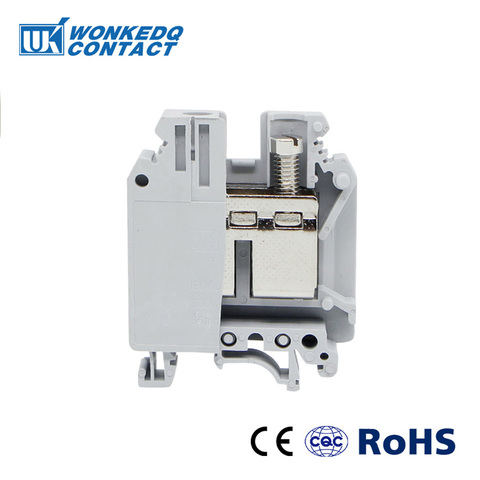 10Pcs UK-35 Din Rail Terminal Blocks Universal Class Connector Screw Terminal blocks UK35 ► Photo 1/6