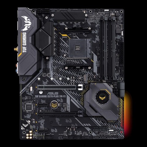 ASUS motherboard TUF GAMING X570-PLUS (WI-FI) AMD AM4 X570 ATX gaming agent motherboard supports PCIe 4.0, dual M.2, Wi-Fi, 12+2 ► Photo 1/6