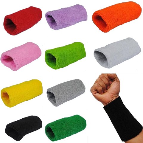15cm Basketball Gym Unisex Sports Cotton Sweat Band Sweatband Wristband Wrist ► Photo 1/6