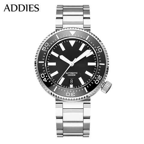 Addies 1000m Diver Watch Mens Waterproof Mechanical Watches Sapphire Crystal Luminous Diver Watch men ► Photo 1/6