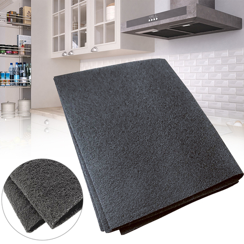 57X47cm Black Cooker Hood Extractor Activated Carbon Filter Cotton For Smoke Exhaust Ventilator Home Kitchen Range Hood Parts ► Photo 1/6