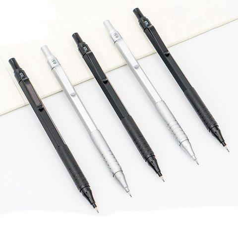 Metal Mechanical Pencil. All Metal Case 0.5mm Movable Pencil Press Pencil Office And School Stationery Writing Supplies ► Photo 1/5