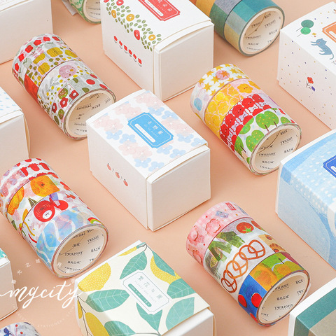 Mohamm 4 PCS Cute Viva Series Washi Masking Tape Set Decorative Creative Cartoon Scrapbooking Stationery School Supply ► Photo 1/6