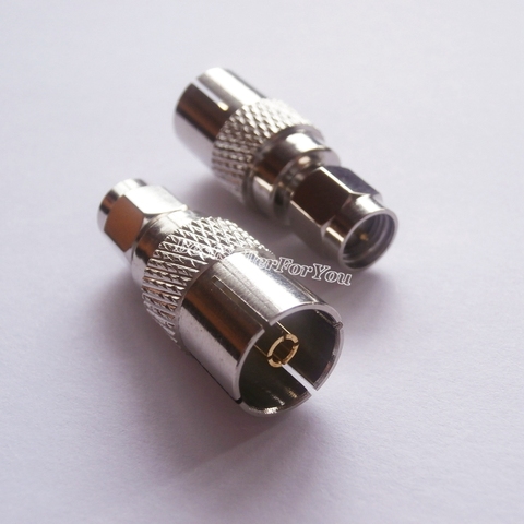 1Pcs Adapter IEC PAL DVB-T TV Female Buchse Jack To SMA Connector Stecker Plug Male F/M ► Photo 1/4