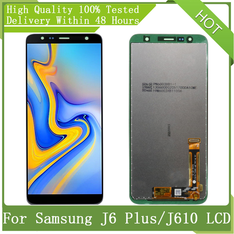 Original 6.0 Inch For SAMSUNG GALAXY J6+ J610 J610F J610FN J6 Plus LCD Touch Display Digitizer Assembly Replacement J4 Plus J410 ► Photo 1/6