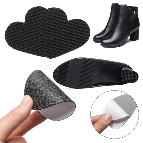 1Pair Self-Adhesive Anti-Slip Pads Shoes Mat High Heel Sole Protector Rubber Cushion Insole Forefoot High Heels Sticker Pads New ► Photo 1/6