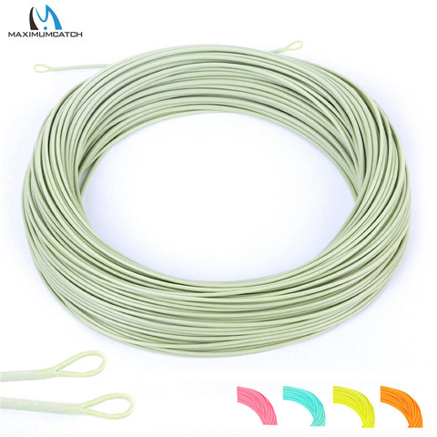 Maximumcatch 100FT 1/2/3/4/5/6/7/8WT Weight Forward Floating Fly Fishing Line With Welded Loops Fly Line ► Photo 1/6