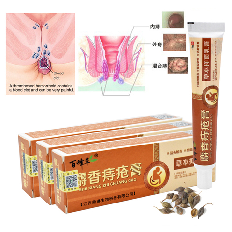 3pcs New Musk Materials Hemorrhoids Ointment Powerful Hemorrhoids Cream Internal Hemorrhoids Piles External Anal 18g ► Photo 1/6