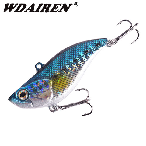 WDAIREN Fishing Vibration VIB Hard Lure 6cm 14g Sinking Wobblers Artificial Plastic Bait With Treble Hook Bass Isca Pesca Tackle ► Photo 1/6