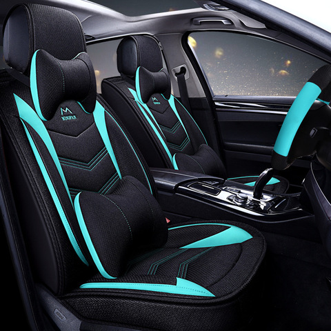 Luxury Car Seat Covers Interior Automobiles Seat Protector Set SEAMETAL Four Seasons Seat Cushion Covers Chair Auto Accessories ► Photo 1/5