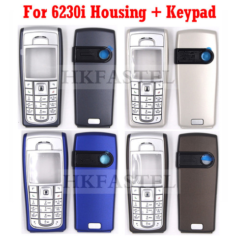 5A High Quality Housing For Nokia 6230i New Full Complete Mobile Phone Cover Case with Keypad Gray , Silver , Sky Blue , Brown ► Photo 1/4