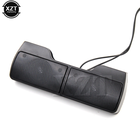 Portable Mini USB Stereo Speaker Soundbar clipon Speakers for Notebook Laptop Phone Music Player Computer PC with Clip ► Photo 1/6