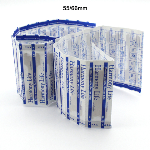 66/55mm Breathe Better Nasal Strips Correctly Get Relieve Snoring Nasal Stress Congestion Stickers Easier Health Care Patch ► Photo 1/6