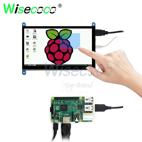 all in one  7 inch touch screen raspberry pi display 1024 x 600 IPS display with multi-touch ► Photo 1/6