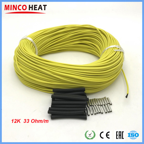 12K Infrared Floor Heating Cable System Carbon Fiber Electric Hotline Wire 3mm Rubber, Can DIY Electric Blanket ► Photo 1/6